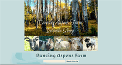 Desktop Screenshot of dancingaspensfarm.com